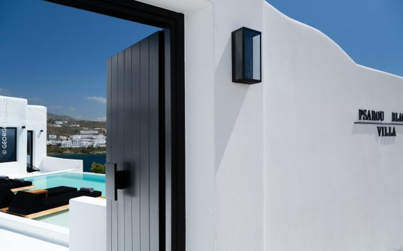 project psarou black villa @ mykonos