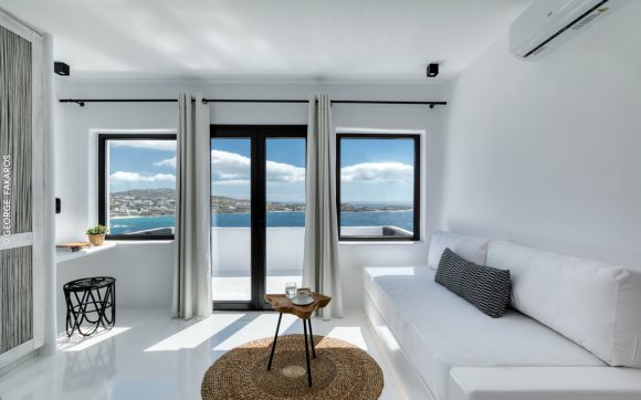 project psarou black villa @ mykonos